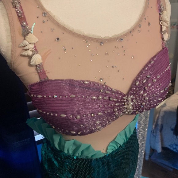 Secret Honey Disney Little Mermaid Ariel Fishtail Halloween Costume Set - Picture 5 of 6